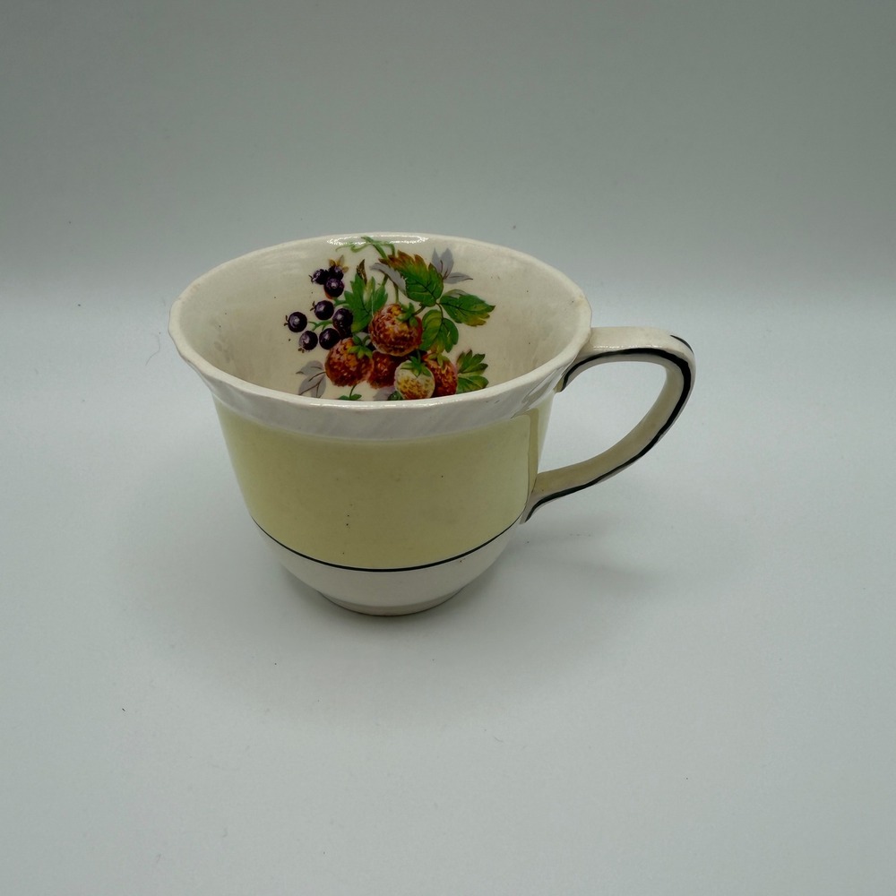 VTG Johnson Brothers‎ China Tea Cup Demitasse England Beige Fruit